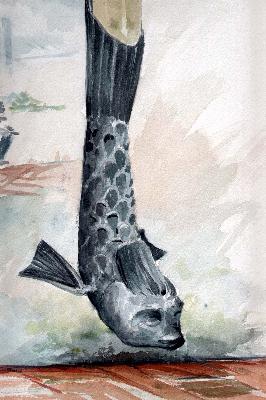 Charles Leonard Studios Fish Downspout 